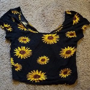 Sunflower crop top